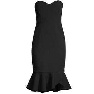 BCBG MAXAZRIA Sweetheart Strapless Black Dress